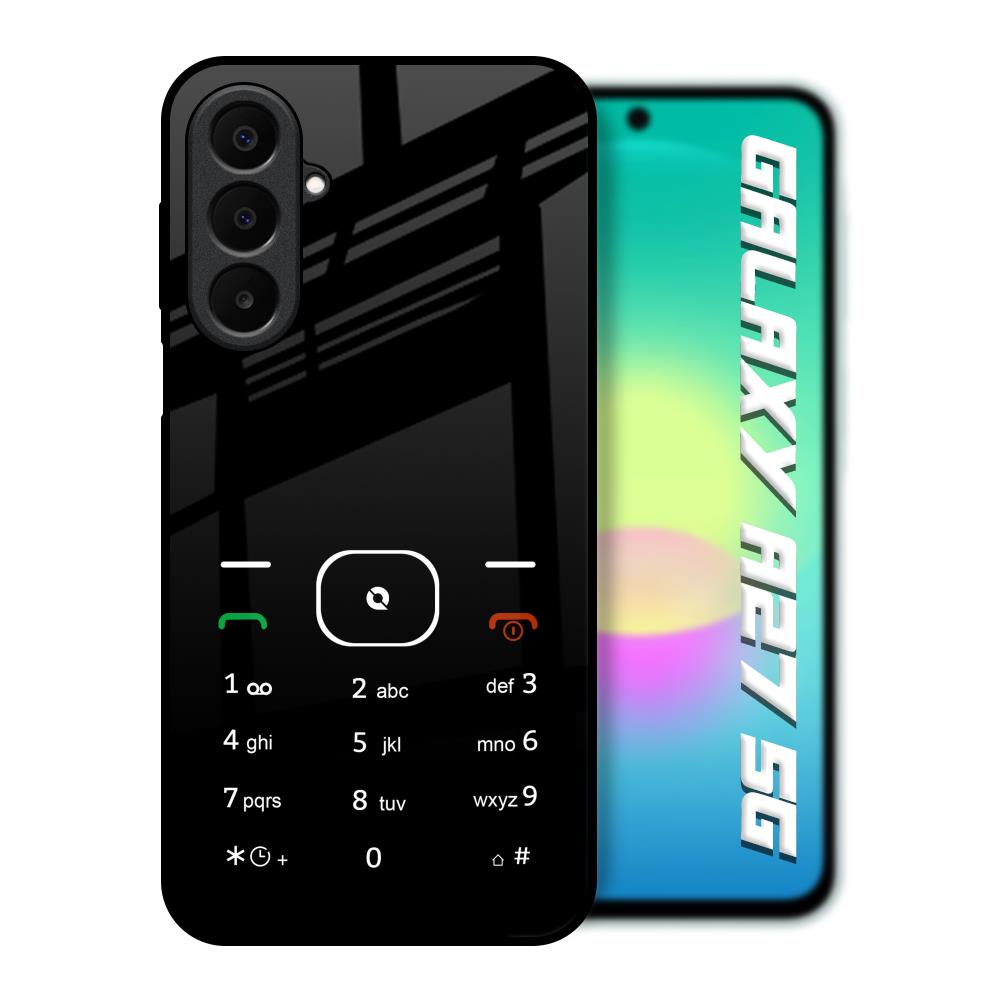 Classic Keypad Pattern Samsung Galaxy A27 5G Glass Back Cover Online