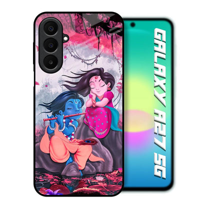 Radha Krishna Art Samsung Galaxy A27 5G Glass Back Cover Online