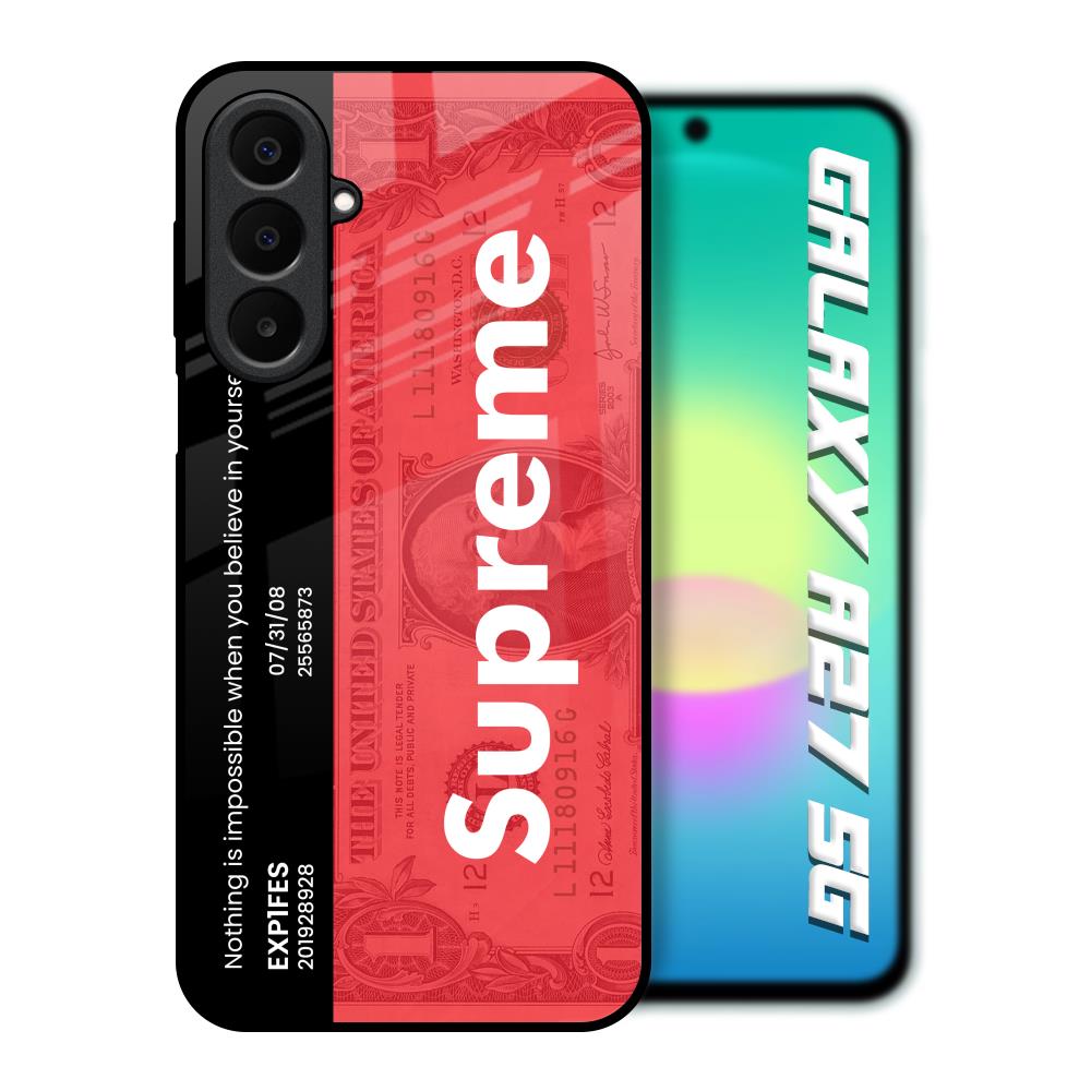 Supreme Ticket Samsung Galaxy A27 5G Glass Back Cover Online