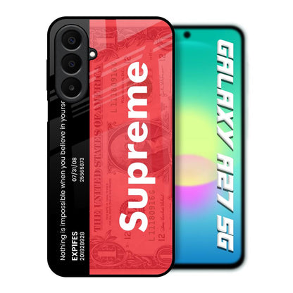 Supreme Ticket Samsung Galaxy A27 5G Glass Back Cover Online