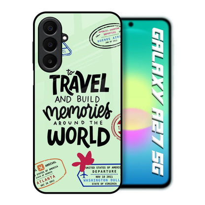 Travel Stamps Samsung Galaxy A27 5G Glass Back Cover Online