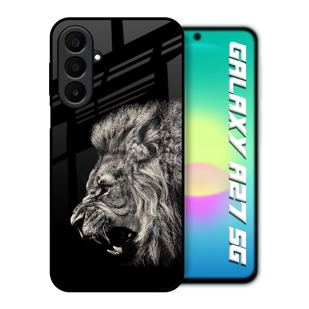 Brave Lion Samsung Galaxy A27 5G Glass Back Cover Online