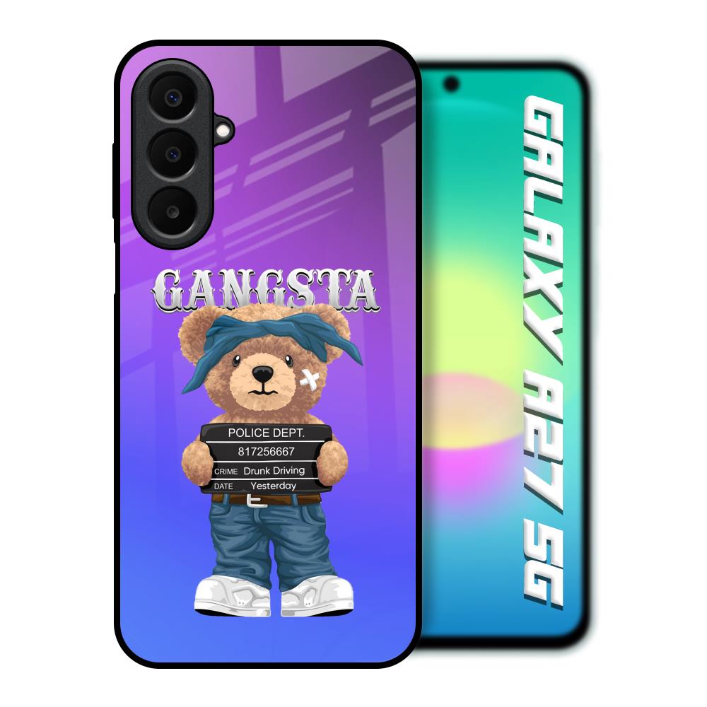 Gangsta Bear Samsung Galaxy A27 5G Glass Back Cover Online