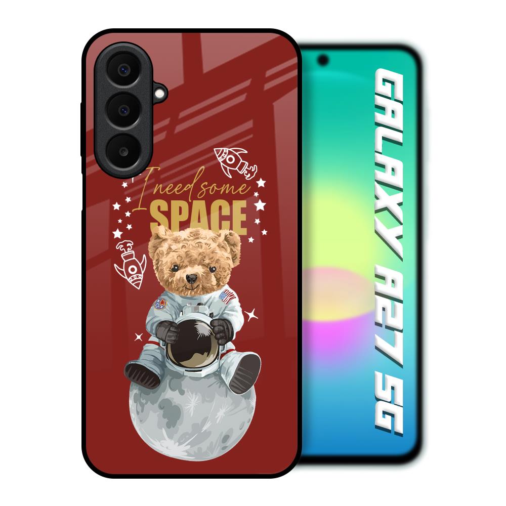 Astronaut Bear Samsung Galaxy A27 5G Glass Back Cover Online