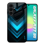 Vertical Blue Arrow Samsung Galaxy A27 5G Glass Back Cover Online