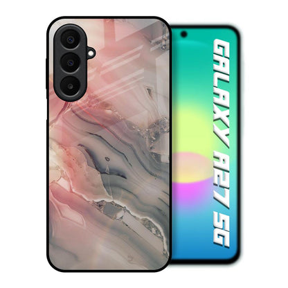 Pink And Grey Marble Samsung Galaxy A27 5G Glass Back Cover Online
