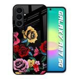 Floral Decorative Samsung Galaxy A27 5G Glass Back Cover Online
