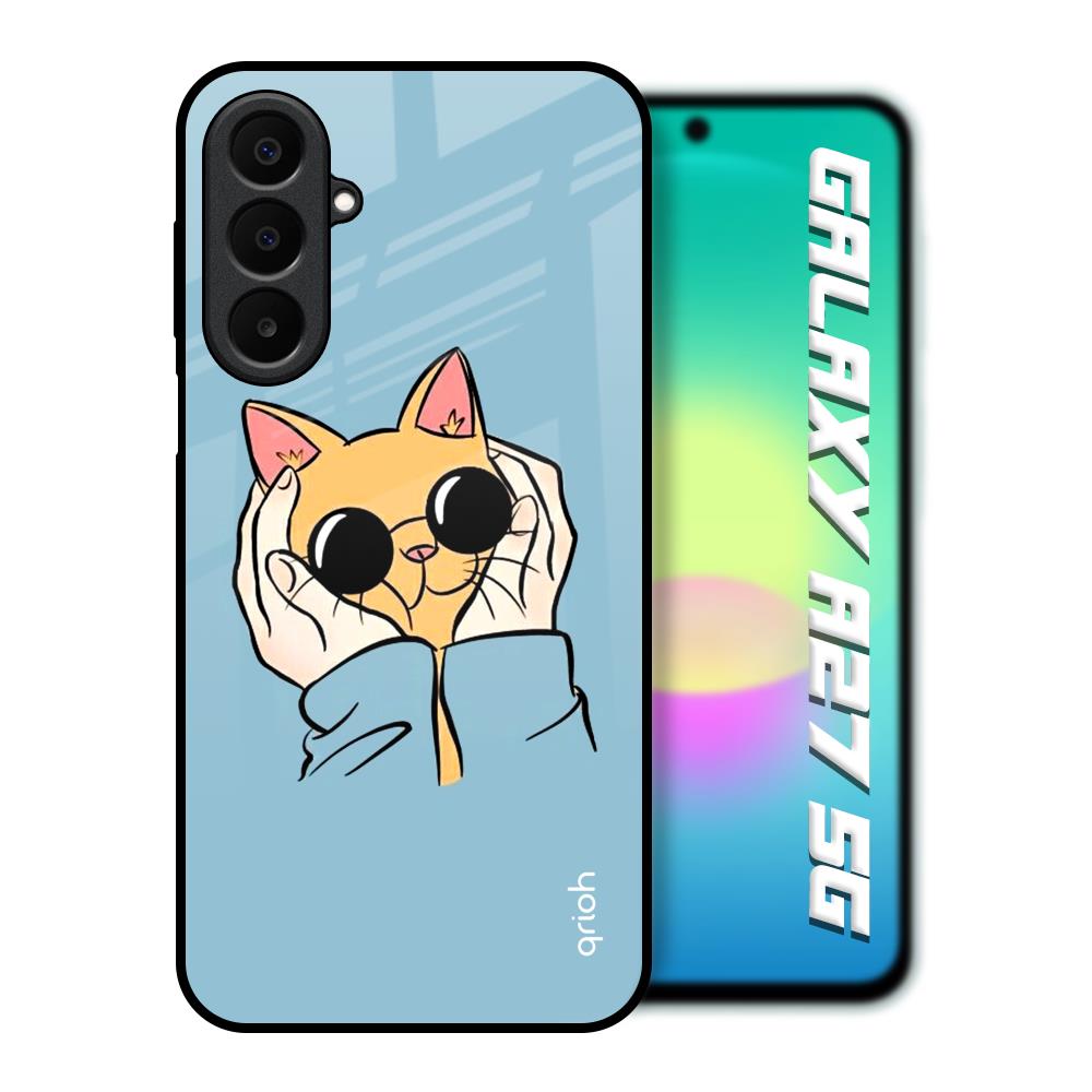 Adorable Cute Kitty Samsung Galaxy A27 5G Glass Back Cover Online