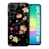 Black Spring Floral Samsung Galaxy A27 5G Glass Back Cover Online