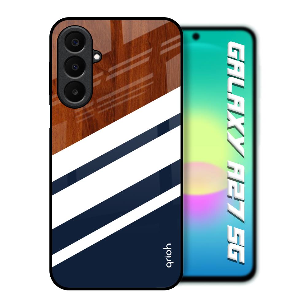 Bold Stripes Samsung Galaxy A27 5G Glass Back Cover Online