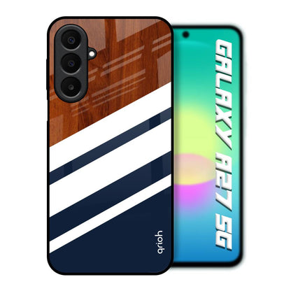 Bold Stripes Samsung Galaxy A27 5G Glass Back Cover Online