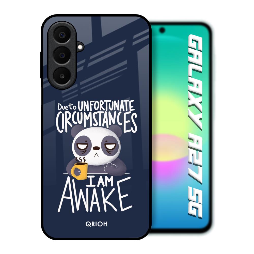 Struggling Panda Samsung Galaxy A27 5G Glass Back Cover Online