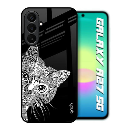 Kitten Mandala Samsung Galaxy A27 5G Glass Back Cover Online