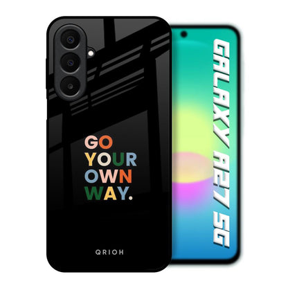Go Your Own Way Samsung Galaxy A27 5G Glass Back Cover Online