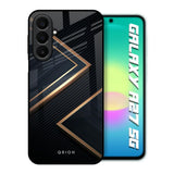 Sleek Golden & Navy Samsung Galaxy A27 5G Glass Back Cover Online