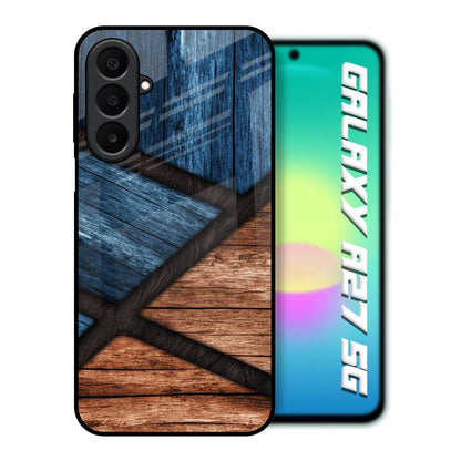 Wooden Tiles Samsung Galaxy A27 5G Glass Back Cover Online