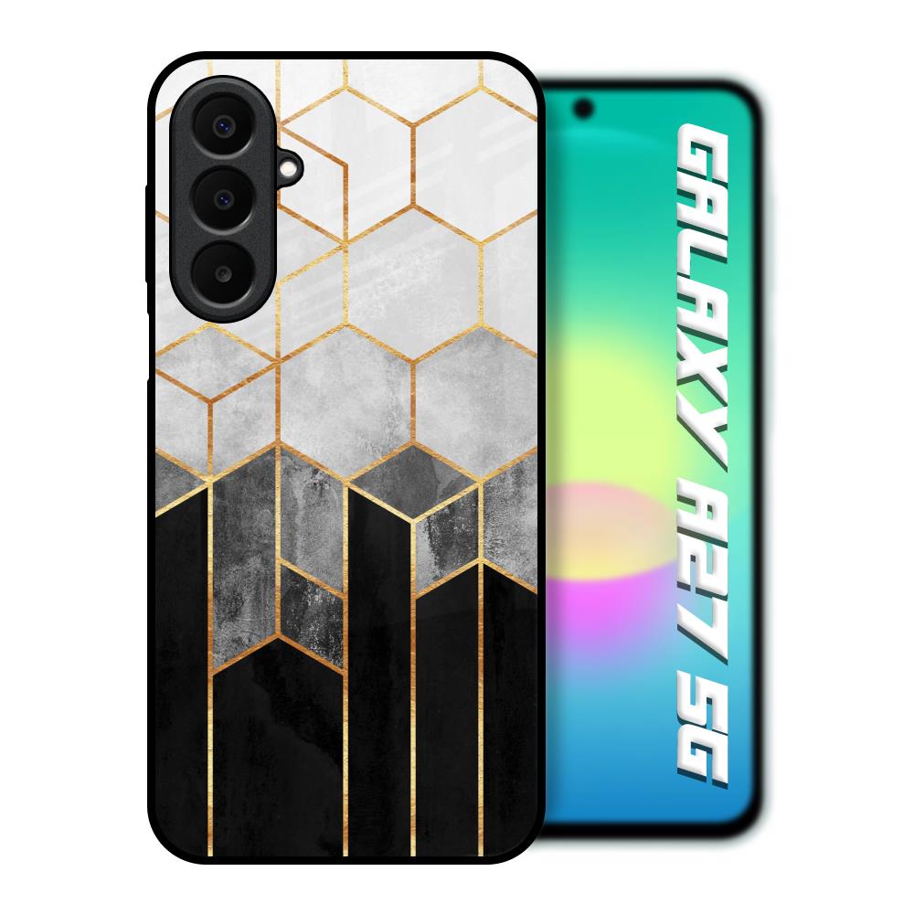 Tricolor Pattern Samsung Galaxy A27 5G Glass Back Cover Online