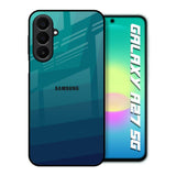 Green Triangle Pattern Samsung Galaxy A27 5G Glass Back Cover Online