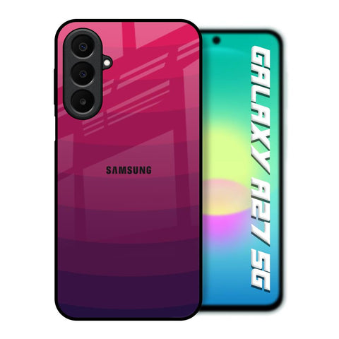 Wavy Pink Pattern Samsung Galaxy A27 5G Glass Back Cover Online