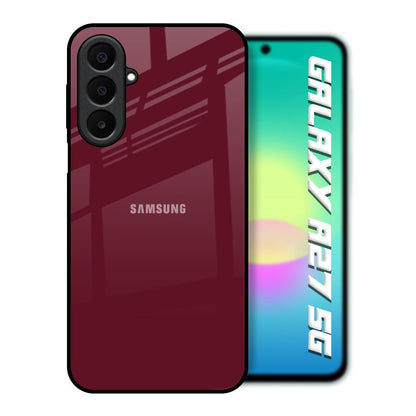 Classic Burgundy Samsung Galaxy A27 5G Glass Back Cover Online