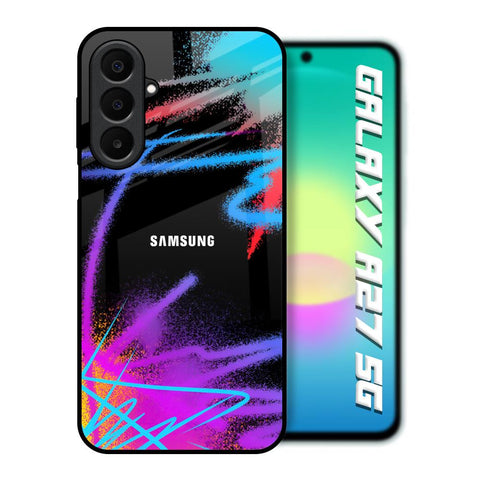 Brushy Color Samsung Galaxy A27 5G Glass Back Cover Online