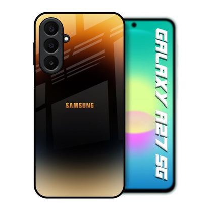 Grainy Yellow Samsung Galaxy A27 5G Glass Back Cover Online