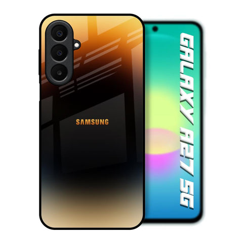 Grainy Yellow Samsung Galaxy A27 5G Glass Back Cover Online