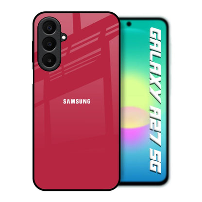 Solo Maroon Samsung Galaxy A27 5G Glass Back Cover Online