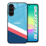 Pink & White Stripes Samsung Galaxy A27 5G Glass Back Cover Online