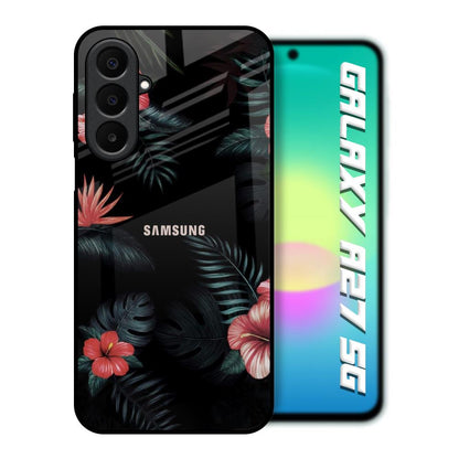 Tropical Art Flower Samsung Galaxy A27 5G Glass Back Cover Online