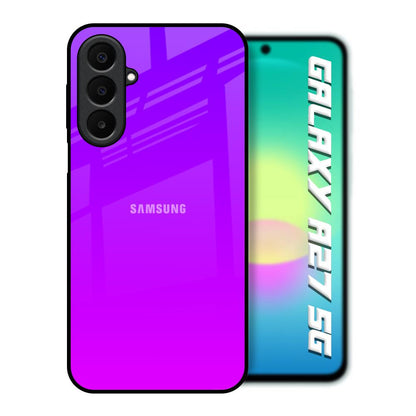 Purple Pink Samsung Galaxy A27 5G Glass Back Cover Online