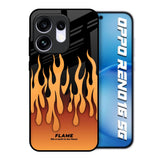 Fire Flame Oppo Reno16 5G Glass Back Cover Online