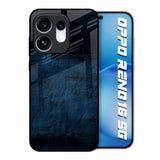 Dark Blue Grunge Oppo Reno16 5G Glass Back Cover Online