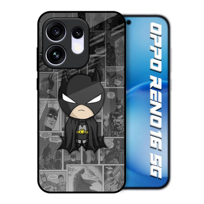Cartoon Art Oppo Reno16 5G Glass Back Cover Online