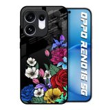 Rose Flower Bunch Art Oppo Reno16 5G Glass Back Cover Online