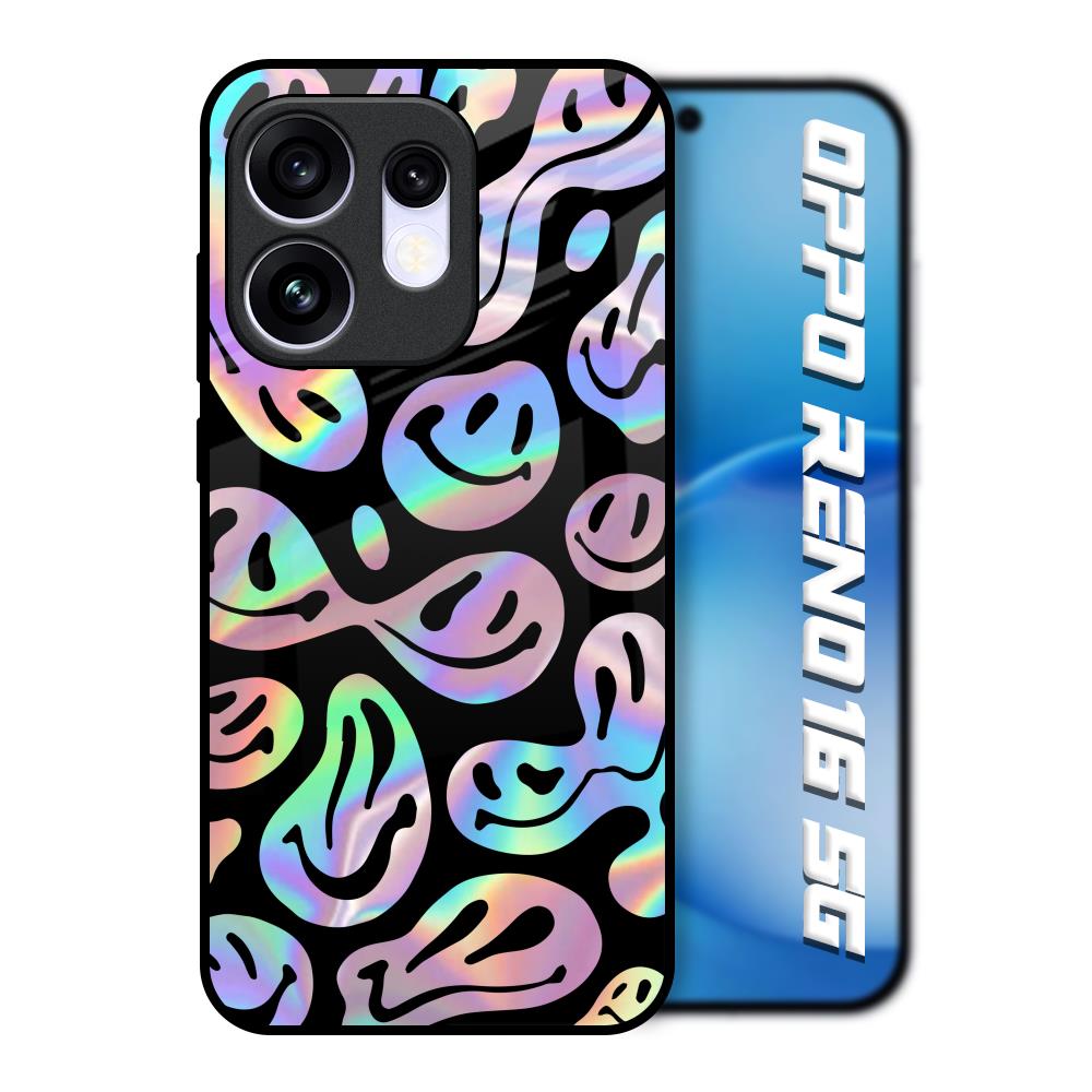 Acid Smile Oppo Reno16 5G Glass Back Cover Online