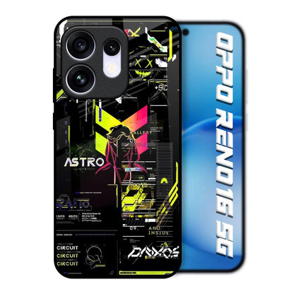 Astro Glitch Oppo Reno16 5G Glass Back Cover Online