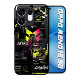 Astro Glitch Oppo Reno16 5G Glass Back Cover Online