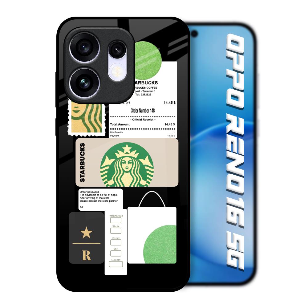 Coffee Latte Oppo Reno16 5G Glass Back Cover Online