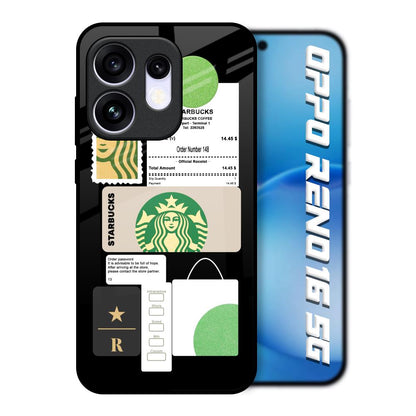 Coffee Latte Oppo Reno16 5G Glass Back Cover Online