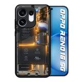 Glow Up Skeleton Oppo Reno16 5G Glass Back Cover Online
