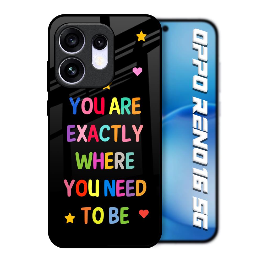 Magical Words Oppo Reno16 5G Glass Back Cover Online