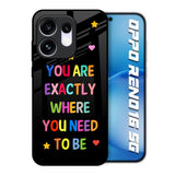 Magical Words Oppo Reno16 5G Glass Back Cover Online