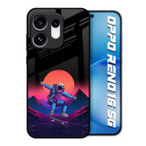 Retro Astronaut Oppo Reno16 5G Glass Back Cover Online
