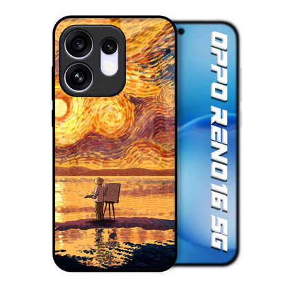 Sunset Vincent Oppo Reno16 5G Glass Back Cover Online