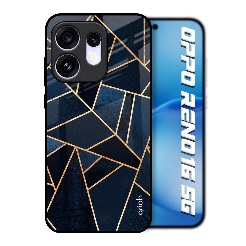 Abstract Tiles Oppo Reno16 5G Glass Back Cover Online