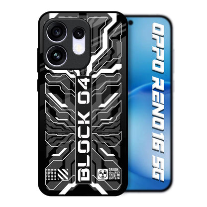 Monochrome Magic Oppo Reno16 5G Glass Back Cover Online