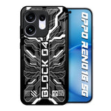 Monochrome Magic Oppo Reno16 5G Glass Back Cover Online