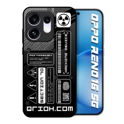 Futuristic Art Oppo Reno16 5G Glass Back Cover Online