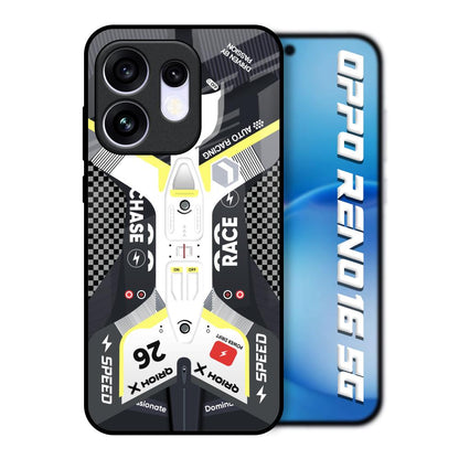 Car Enthusiast Oppo Reno16 5G Glass Back Cover Online